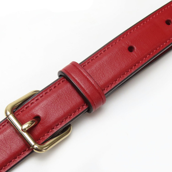 Coach COACH Leather Shoulder Bag 68168 Red Brown Leather Crossbody Bag 68168 - Picture 15 of 16